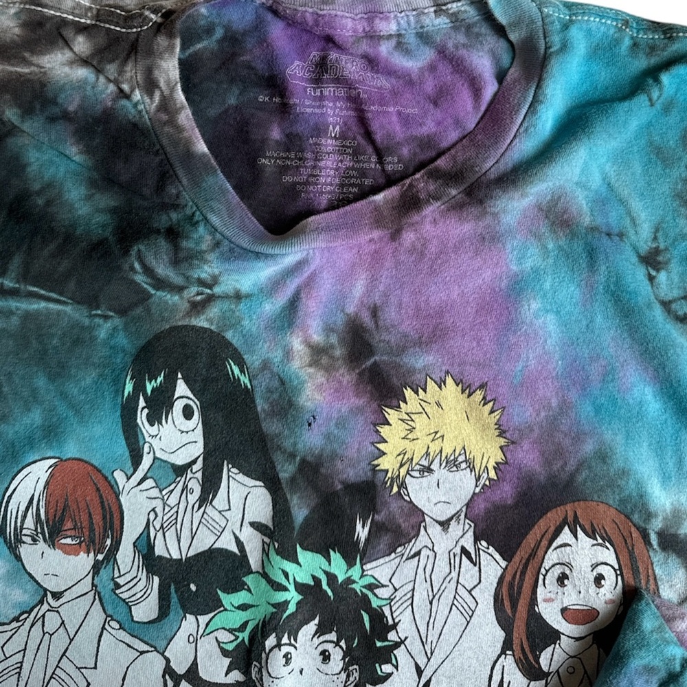 Tokyo Ghoul & My Hero Academia Tie-Dye T-Shirts by Funimation - Picture 4 of 9